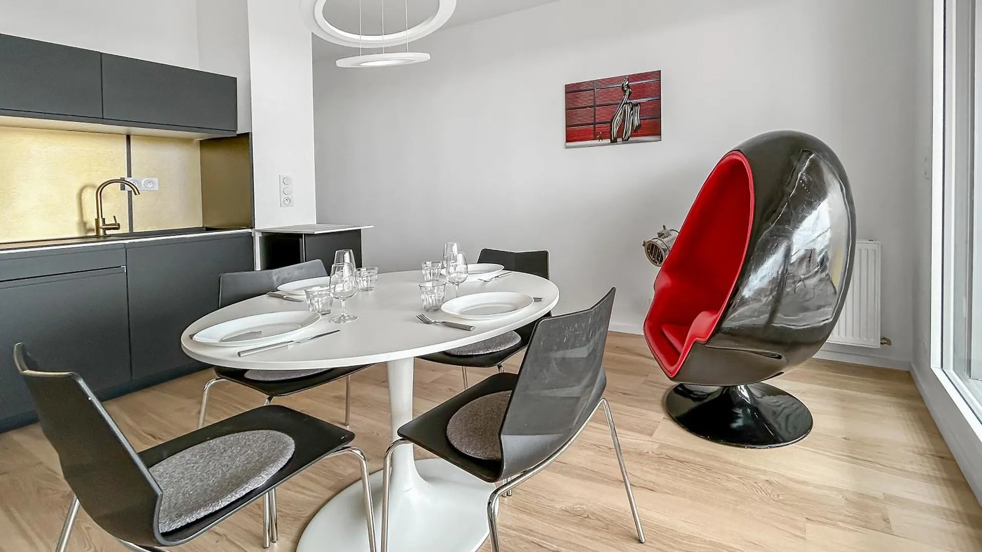 ברסט Appartement Moderne Avec Terrasse Et Vue Mer